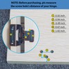 1/2" Overlay Partial Wrap Bronz Cabinet Hinges, 50 Pack (25