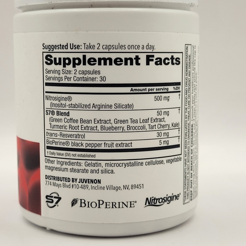 Juvenon Juvenon BLOODFLOW-7 Blood Circulation - 60 Capsules Nitric Oxide