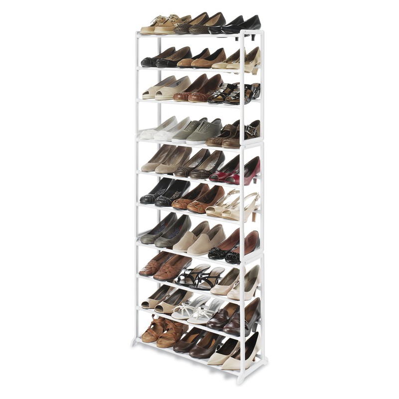 Whitmor 10 Tier Shoe Tower - 30 Pair - Closet