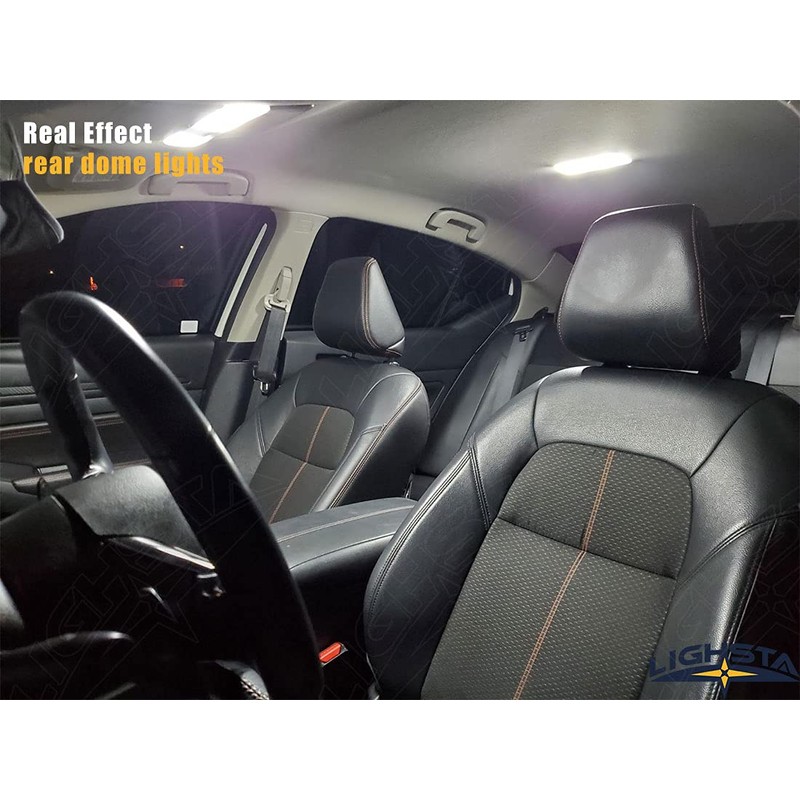 LIGHSTA 8PCS Super Bright White Interior LED Light Kit Package