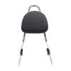 YHMOTO Detachables Sissy Bar Cushion Passenger Backrest W/Pad and Docking