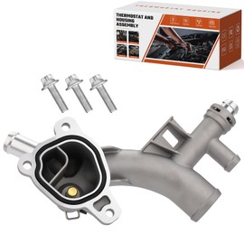 ISINSWIFT 902-846 Upgraded Aluminum Coolant Housing Water Outlet Fit for Chevy Cruze 2011-2015, Cruze Limited 2016, Sonic 2012-2020, Trax & Buick Encore 2013-2019, 1.4L, Replace# 25193922, 55565334