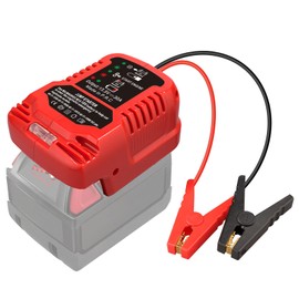 Portable Car Jump Starter Suitable for Milwaukee M 18 18V Batteries, Automotive Booster Cable Battery Adapter with 12V Car Jumper Clampes, Use Under 3.5 Liters (Not Included Battery)