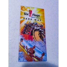 2011 Six Flags Great America park map