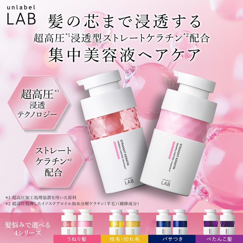 unlabel Lab KR Control Treatment Refill, 1.9x Volumizer, Keratin, Smooth
