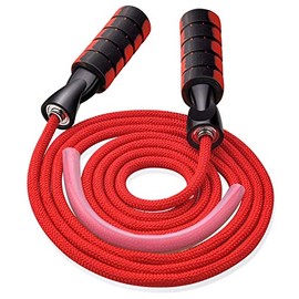 Jump rope, Professional Weighted Jump rope workout, Adjustable Tangle-Free with Ball Bearings Exerciser Jump ropes for Cardio, Endurance Training,... 