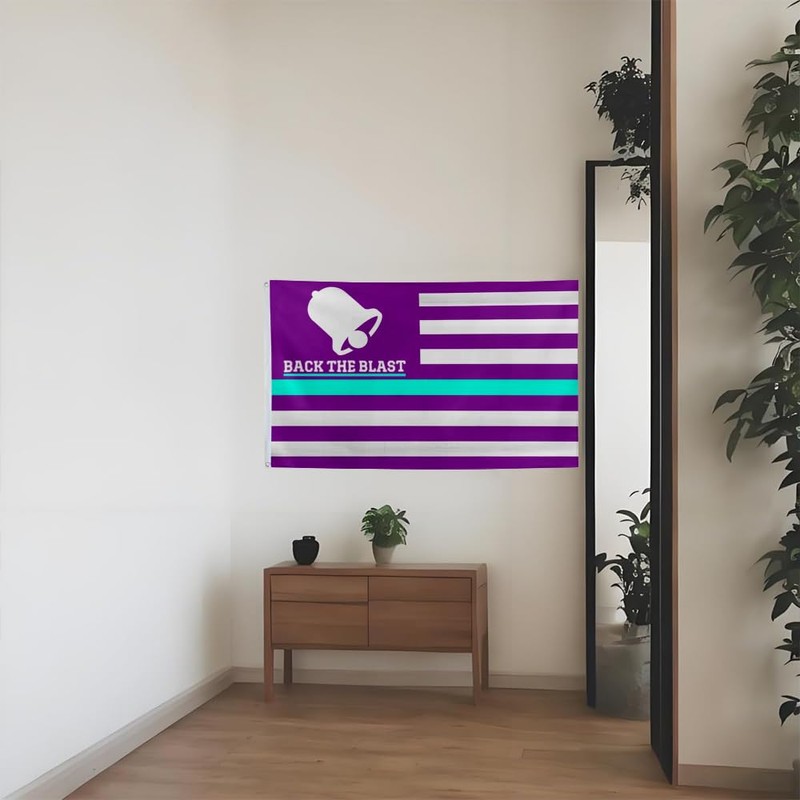 Back The Blast Flag 3x5ft Vivid Color Double Stitched with