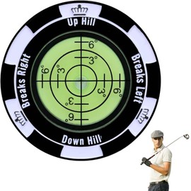 DXPETA Golf Ball Markers for Putting Green, Alloy Golf Ball Markers with High Precision Reading Aid, Golf Ball Marker for Golf Training and Practice, 4.4 Cm X 4.4 Cm