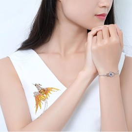 Colorful Crystal Rhinestone Phoenix Brooch,Handmade Enamel Lapel Brooch Pins Cute Phoenix Bird Animal Brooch Premium Badge Costume Hat Bag Decoration Accessories for Women (Gold)