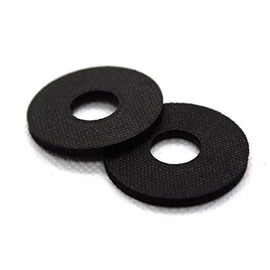 M6 Penny Washers Rubber/Nylon White or Black / A2 Stainless Steel. Pack of 10 (Rubber M6 x 26mm, Pack of 10)