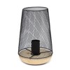 Simple Designs LT1074-BLK Wired Mesh Uplight Table Lamp, Black