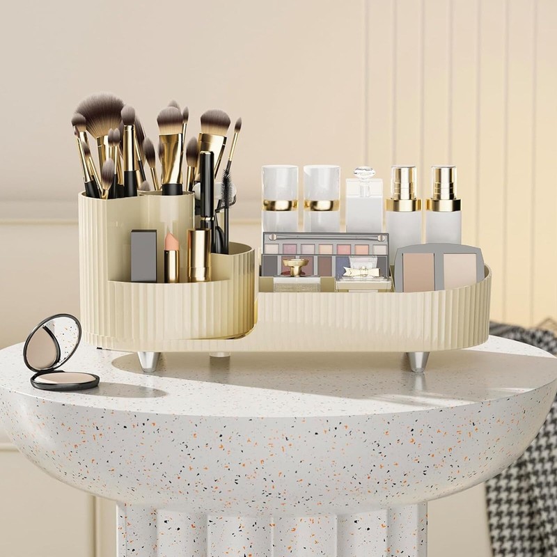 SH-RuiDu Makeup Cosmetics Organizer, Rotating Make Up Storage Organizer Cosmetic