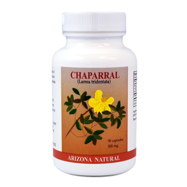 Arizona Natural - Chaparral (Larrea Tridentata) 500 mg, 90 Capsules