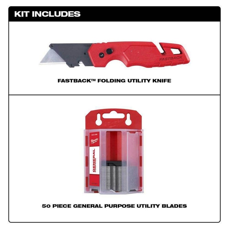 48-22-1504 Fits Milwaukee Tool Fastback Folding Utility Knife With Blade