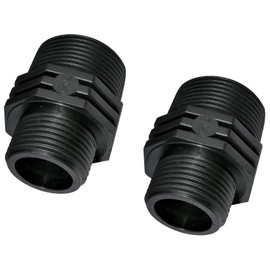 AERZETIX - C51984 - Set of 2 reducers for screwing in male/male - thread 1 1/4"x1" - made of plastic - reducing nipple with thread connection - PN 10bar