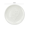 WAIT FLY Lily of the Valley Embossed Flower Ceramic Dinner