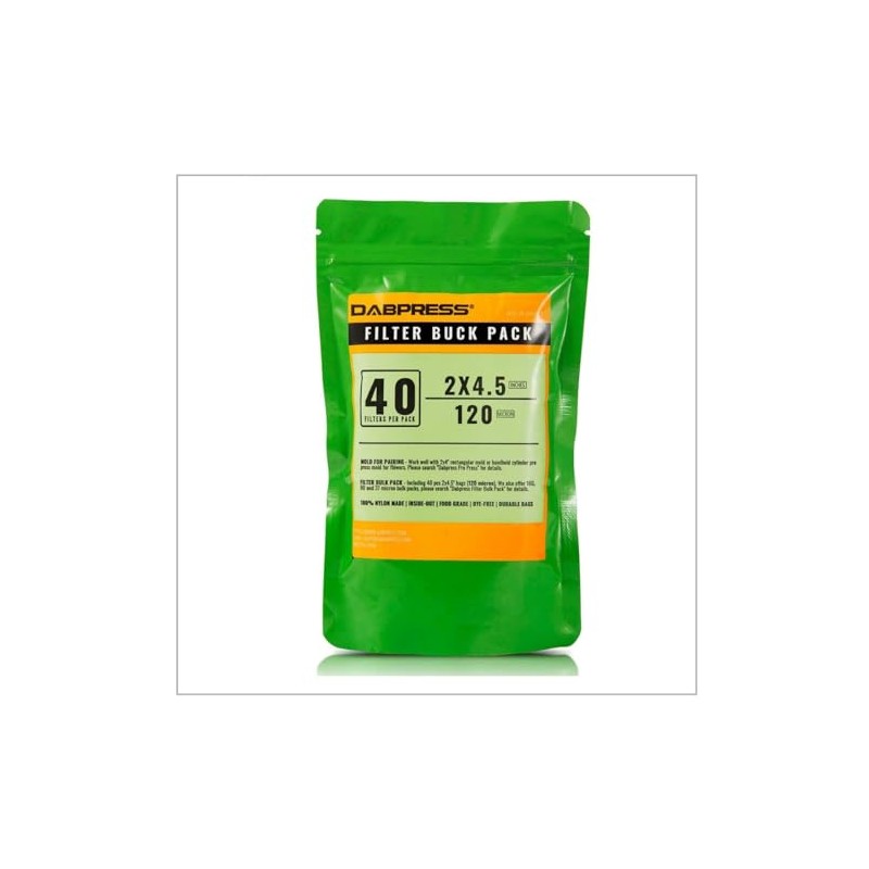 [ 40 Pack ] 2x4.5 Inch 120 Micron Tea Filter