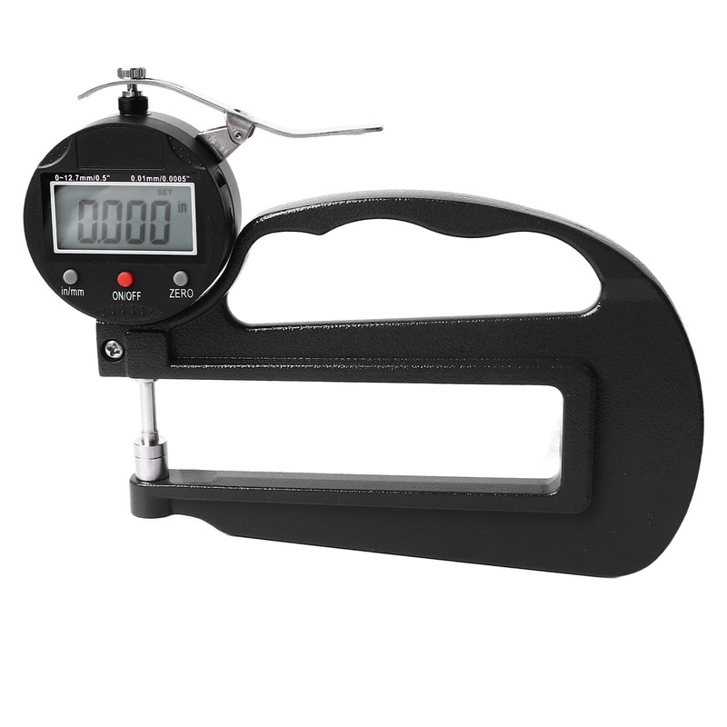 Digital Thickness Gauge 0.0005in 0.01mm Resolution 0 to 12.7 X