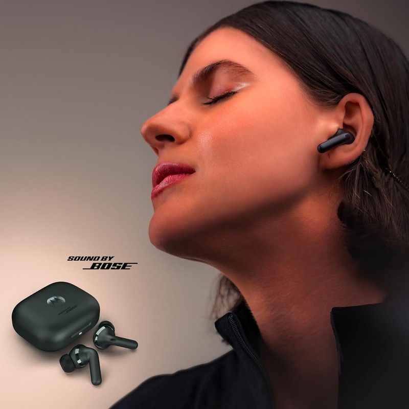 Motorola Moto Buds+ Headphones with Sound by Bose, Dual Dynamic