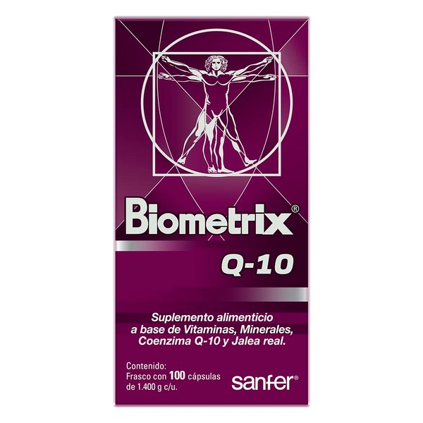 Biometrix complejo vitamínico Q-10, 100 cápsulas.