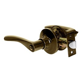 Hermex Basic CEMA-2BB Cerradura Basic manija, cil metal, baño, latón antiguo, color Latón antiguo, pack of/paquete de 1