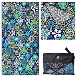 Elite Trend Microfiber Beach Towel for Adults with Bag - Extra Large 78x35 inch Lightweight Sand Free Quick Dry Towel for Travel, Swimming, Yoga, Camping