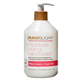 Raw Sugar Moisture Loving Hand Wash Liquid Soap Watermelon Fresh Mint 16.9 fl oz