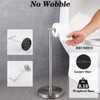 GERZWY Toilet Paper Holder Free Standing SUS 304 Stainless Steel