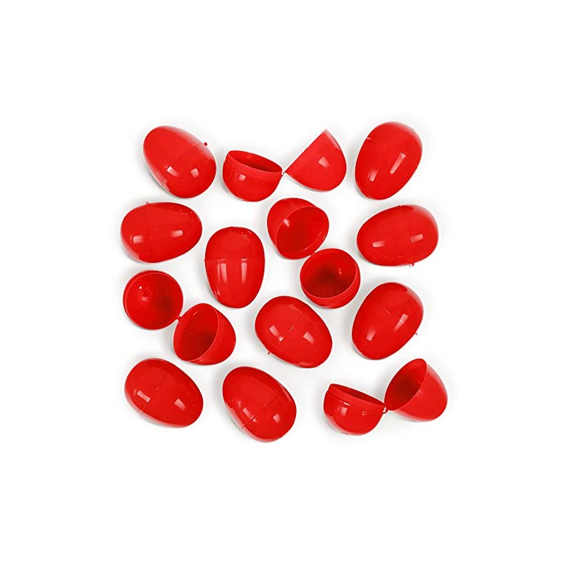 American Carnival Mart 100 Pack of Red Bulk Hinged Easter
