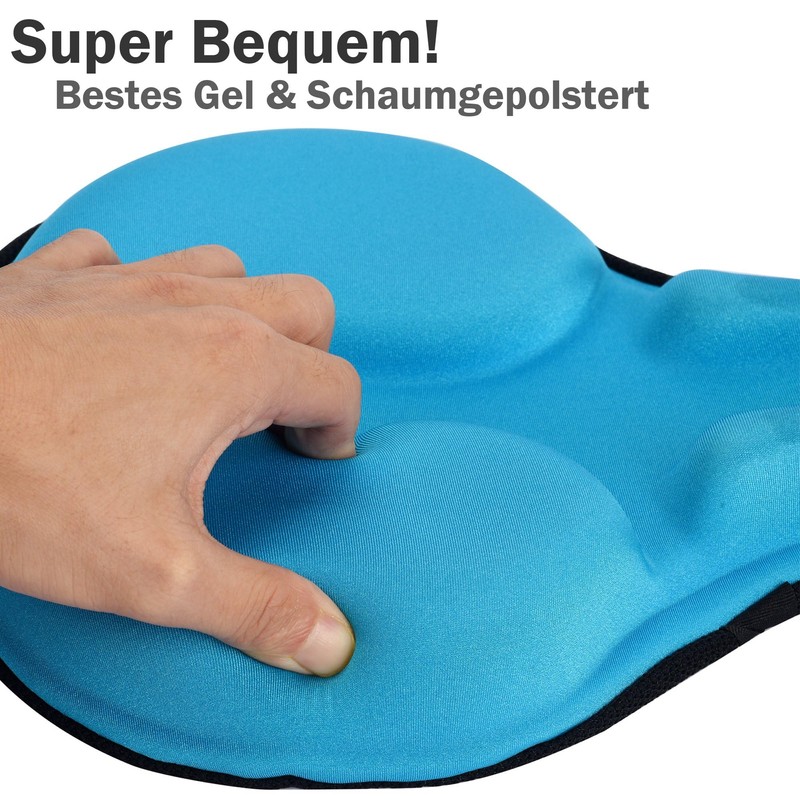 Daway C6 Comfortable Bicycle Saddle Cover with Foam Gel Padding,