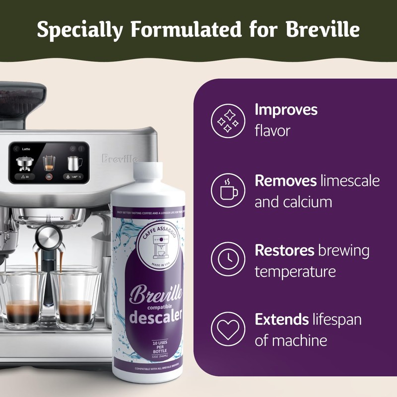 Breville Descaler (10 Uses) Specially Formulated for Your Breville Espresso