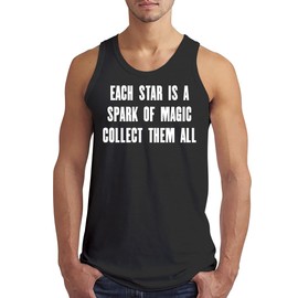 Each Star is a Spark of Magic. Collect Them All. - Men’s Soft Tank Top – Comfortable Everyday Fit CP05 Black