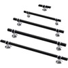Taps2Traps Chrome & Black Kitchen Cabinet Cupboard Door Drawer Bar