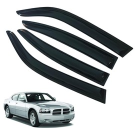 LETINGFAR Window Visors Rain Guards for Dodge Charger 2006 2007 2008 2009 2010 Accessories, Wind Deflectors Vent Shades for Dodge Charger