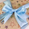 UOUYOO 1 1/2 Inch Sky Blue Satin Ribbon 50 Yards