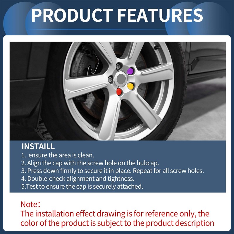 INFINAUTO Wheel Lug Nut Bolt Exterior 17mm Rims Tire Nut