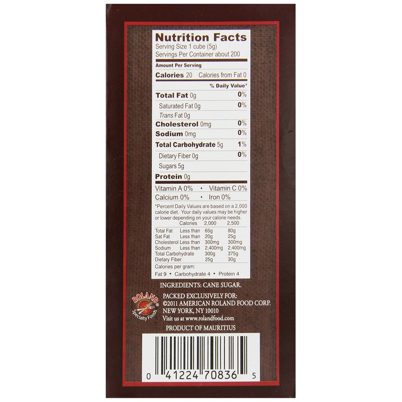 Roland Foods Rough Cut White Sugar Cubes, Specialty Imported Food,