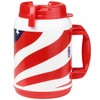 64 Ounce Insulated Mug with Handle Flexible Straw with Cap,