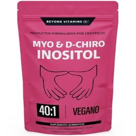 Inositol 40:1 | 60 días | Myo y D-Chiro Inositol fortificado con Zinc, Acido Folico, Inulina de Agave, Vitamina D3 y Seleniometionina | Vitaminas para mujer | (150 Gramos-60 porciones)