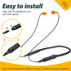 MIPEACE 2pcs Replacement Work Earbuds Cables for Model#MI04N Wireless Neckband