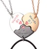 LIU JUN Bff Necklace For 3, Weirdo 1 Weirdo 2