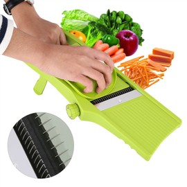 Aramox Mandoline Slicer Adjustable Stainless Steel Vegetable Slicer Hand Held Food Fruit Grater for Tomato Potato Carrot