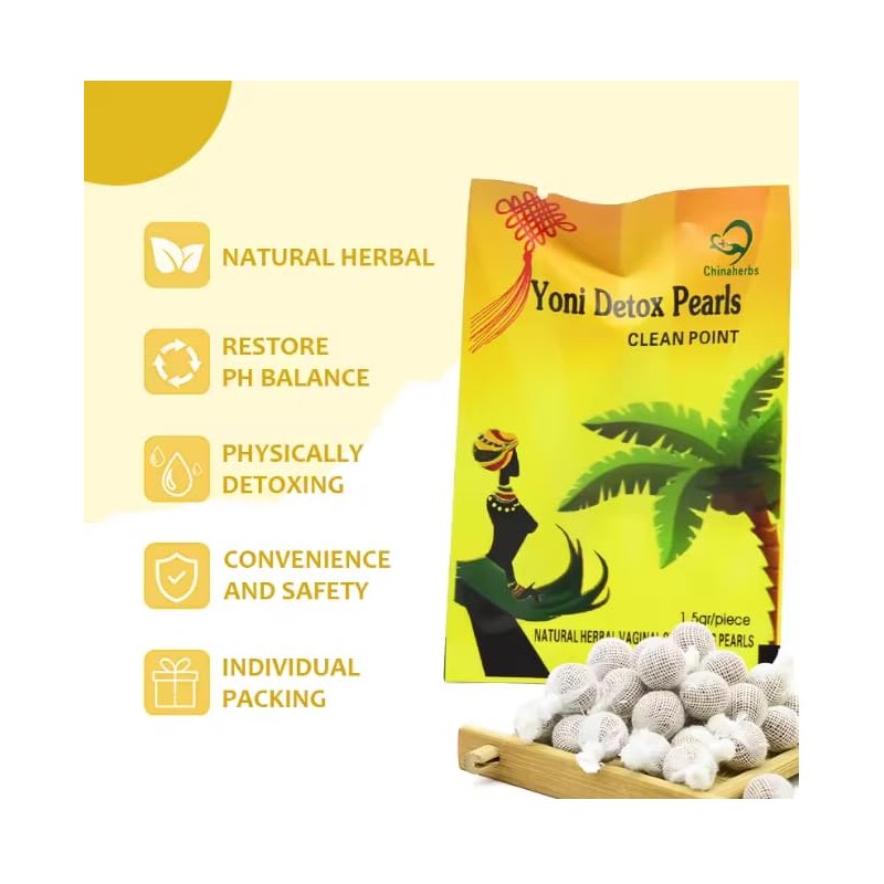 3 Yoni Pearls - Intimate Cleanse & Wellness Detox Support
