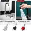 Splash Proof Booster Swivel Kitchen Filter Tap,360 Rotation Faucet Sprayer,