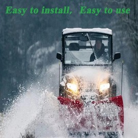 15.7" UTV Manual Windshield Wiper,Chikia Wiper for Can Am,Hisun,CFMOTO,golf cart,Polaris Ranger RZR,Hand Operated Wiper Blades Assembly Instruction Included