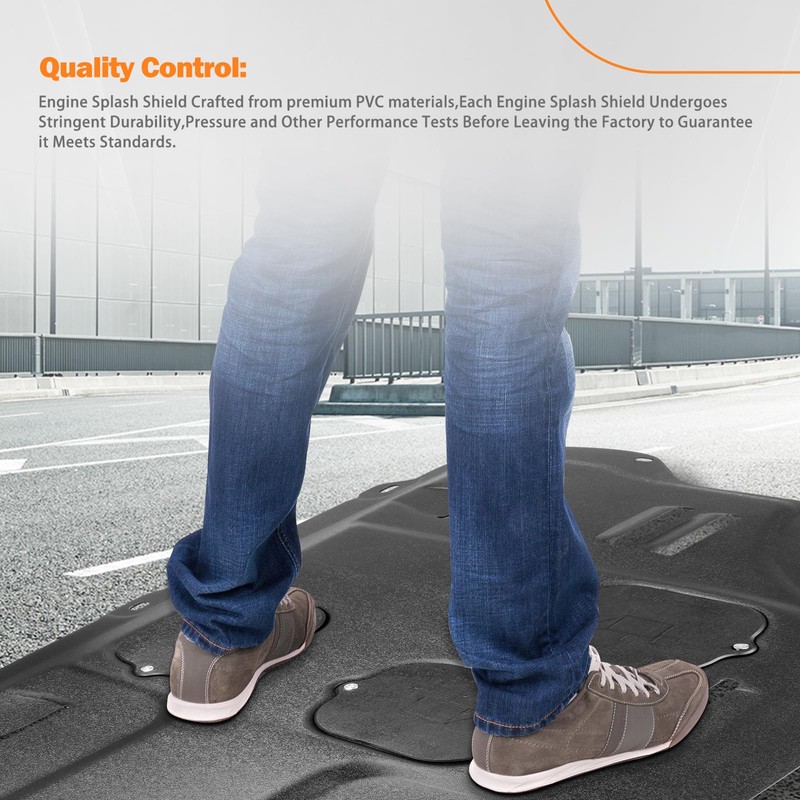 Front Engine Splash Shield Compatible with Ford Focus ST/RS 2012