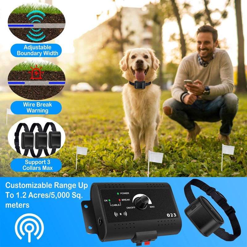 Electric Dog Fence System – Wireless Pet Containment System with