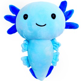 LoYuSenn Blue Axolotl Plush Toy Stuffed Animals, 10-Inch Cute Axolotl Stuffed Animal Plush Toys for Kids and Babies, Kawaii Plushies, Party Favors, Decorations and Pillows