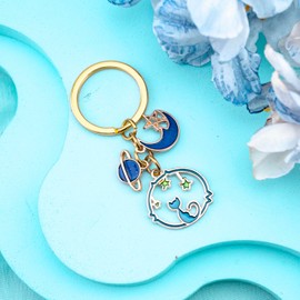 Davrock Gifts for Cat Lovers Cat Keychain Cool Stuff Funny Gifts for Women Cute Keychains for Women Car Keyrings Cats Decor Christmas Gift Ideas