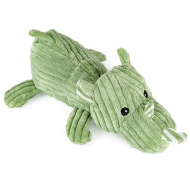 Giftable World Metropawlin Pet Plush Pet Toy Striped Corduroy with Squeaker and Crinkle Ears Dog Chew Toy